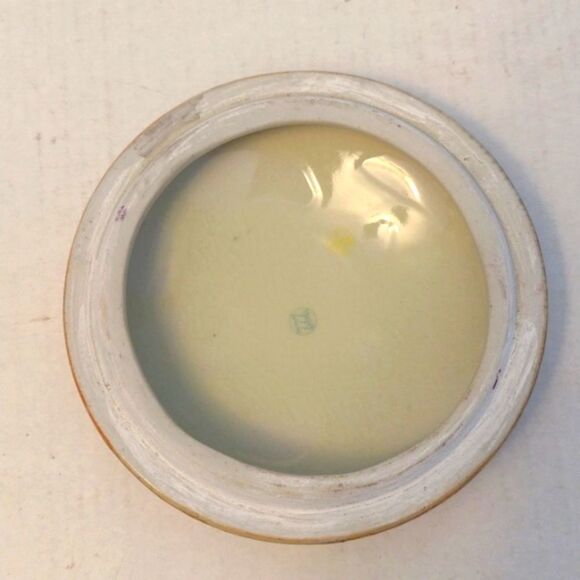 Vintage Satsuma Cloisonné Moriage Round Trinket Dish with Lid - Picture 9 of 15